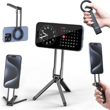 Dora Shopping Manyetik Telefon Tripod Standı Için - Alüminyum Maglock Akıllı Telefon Mini Tripod Cep Telef