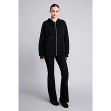 DeFacto Oversize Kapüşonlu Kalın Sweatshirt Kumaşı Hırka I2413AX26AU