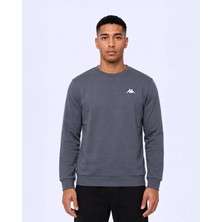 Kappa Tanner Erkek Antrasit Regular Sweatshirt
