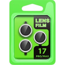 Renas Store Apple iPhone 17 Pro Raze Metal Kamera Lens - Gümüş