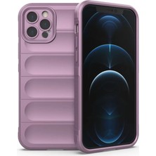 Renas Store Apple iPhone 12 Pro Kılıf Optimum Silikon - Mor