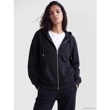LC Waikiki Oversize Kadın Kalın Fermuarlı Sweatshirt  (W6)