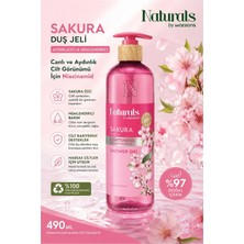 Naturals By Watsons Aydınlatıcı & Yoğun Nem: Sakura Duş Jeli 490 ml - Canlandırıcı Cilt Bakımı