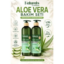 Naturals By Watsons Yatıştırıcı & Yoğun Nem: Aloe Vera Saç Bakım Seti (Şampuan + Krem 490 Ml)
