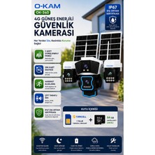 O-Kam OK-340 4 Kameralı 4g Sim Kartlı Çift Solar Ptz Kamera
