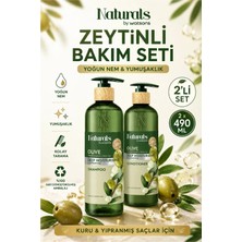 Naturals By Watsons Yoğun Onarıcı & Nemlendirici: Zeytinyağlı Saç Bakım Seti (Şampuan + Krem 490 Ml)