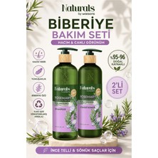 Naturals By Watsons Dökülme Karşıtı & Hızlı Uzama: Biberiye Saç Bakım Seti (Şampuan + Krem 490 Ml)