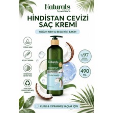 Naturals By Watsons Yoğun Nem & Kolay Tarama: Hindistan Cevizli Saç Kremi 490 ml - Kuru Saçlar