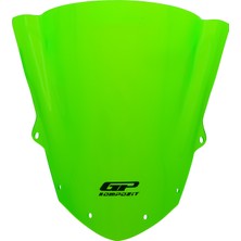 Gp Kompozit Kawasaki ZX-10R 2008-2010 Uyumlu Ön Cam Yeşil 34 cm