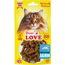 EuroCat Aconcept Yums Love  Ödülü Mini Çubuk Somon Balıklı 2 cm 50 gr