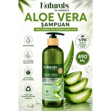 Naturals By Watsons Yatıştırıcı & Yoğun Nem: Aloe Vera Şampuanı 490 ml - Hassas Saç Derisi
