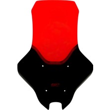 Gp Kompozit Yamaha Nmax 125 / 155 2025-2026 Uyumlu Baskılı Ön Cam Kırmızı 70 cm