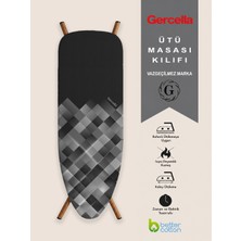 Gercella (Hediyeli) Begonvil Ütü Masası Kılıfı Bezi Örtüsü