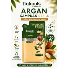 Naturals By Watsons Yoğun Onarıcı & Hacim: Argan Şampuanı Refill 450 ml - Yedek Dolum Paketi