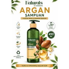 Naturals By Watsons Yoğun Onarıcı & Parlaklık: Argan Şampuanı 490 ml - Kuru & Yıpranmış Saçlar