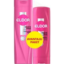 Elidor Güçlü ve Parlak 400 ml Şampuan +  Saç Bakım Kremi 200 ml