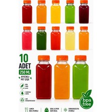 Ezupack Köşeli Zemzem Okul Piknik Meyve Suyu Smoothie Detoks Ginger Plastik Boş Pet Içecek Şişe Sızdırmaz