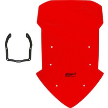 Gp Kompozit Honda Nc 750 x 2021-2024 Uyumlu Tur Camı Kırmızı 55 cm