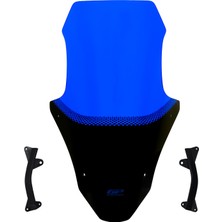 Gp Kompozit Honda Pcx 125 / 150 2025-2026 Uyumlu Baskılı Ön Cam Mavi 70 cm