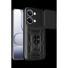 Royaleks Xiaomi Poco X8 Pro Max Pars Lens Yüzüklü Silikon - Siyah