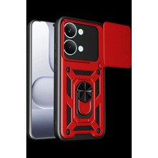 Royaleks Xiaomi Poco X8 Pro Max Pars Lens Yüzüklü Silikon - Kırmızı