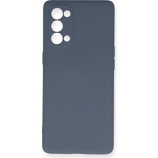 Royaleks Oppo Reno 5 Pro Kılıf Nano Içi Kadife Silikon - Gri