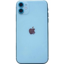 Royaleks Apple Iphone 11 Neon Fosforlu Kamera Lens - Mavi