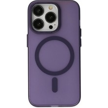 Royaleks Newface Apple Iphone 14 Pro Kılıf Lodos Magneticsafe Mat Kapak - Mor