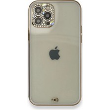 Royaleks Apple Iphone 12 Pro Kılıf Liva Taşlı Silikon - Mor