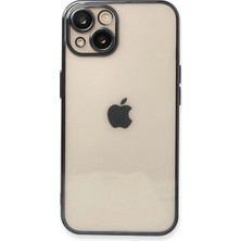 Royaleks Apple Iphone 14 Plus Kılıf Razer Lensli Silikon - Siyah