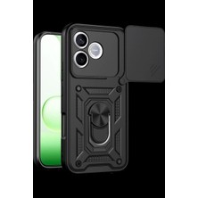 Royaleks Huawei Honor 600 Lite Pars Lens Yüzüklü Silikon - Siyah