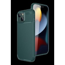 Royaleks Apple Iphone 15 Kılıf Auto Focus Karbon Kapak - Yeşil