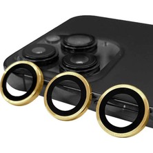 Royaleks Apple Iphone 14 Pro Raze Metal Kamera Lens - Gold