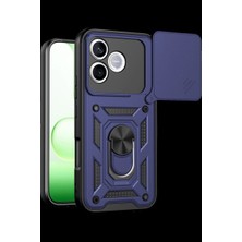Royaleks Huawei Honor 600 Lite Pars Lens Yüzüklü Silikon - Lacivert