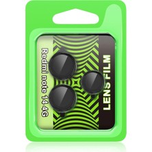 Royaleks Xiaomi Redmi Note 14 4g Raze Metal Kamera Lens - Siyah