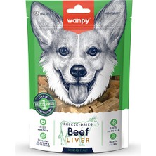 Wanpy Freeze Dried Doğal Kurutulmuş Dana Ciğeri Tahılsız Köpek Ödülü 40 gr