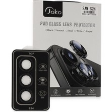 Royaleks Joko Samsung Galaxy S24 Pvd Metal Kamera Lens - Siyah