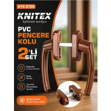 Akn Pencere Açma Kolu Seti Pvc Kahverengi