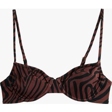 Koton Zebra Desenli Balenli Bikini Üstü