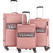 Ççs Verage GM19050W Trolley Büyük Boy Valiz Pembe
