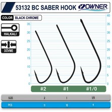 Owner 53132 Saber Hook Black Chrome Iğne