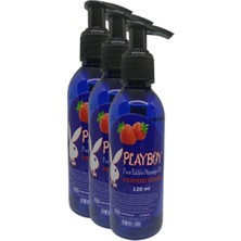 Rota Style Playboy Pure Edible Massage Oil 120ML Çilek Aromalı Masaj Yağı 3 Adet