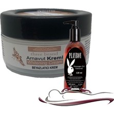 Rota Style Three Brand Whitening Cream 3 Adet Arnavut Kremi 50ML Aklık Kremi ile 120ML Playboy Masaj Yağı