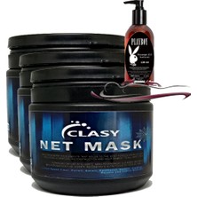 Rota Style Clasy Net Mask 450ML Saç Bakım Maskesi 3 Adet ile 120ML Playboy Masaj Yağı