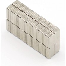 Hace Bazaar 20 Adet 15X10X1.5 mm Köşeli Neodyum Mıknatıs N35 Magnet Dayanıklı Nikel Kaplama