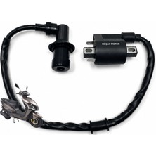 Koçak Motor Arora Freedom 50 / 125 -Akalite- Ateşleme Bobini ve Buji Başlığı