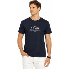 Tommy Life Basic Erkek Tshirt Bisiklet Yaka Lacivert 88506