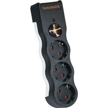 Tuncmatik Tunçmatik TSK19010 3li Enerji Koruma Powersurge Siyah 1050 Joule