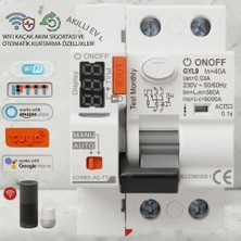 ONOFFSMART Tuya Wifi Akıllı Kaçak Akım Sigorta 63 Amper Gyar9-Ac-Ty Gyl9