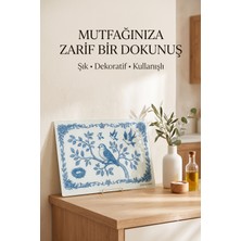 Miabella Home Cam Kesme Tahtası Sofra & Mutfak Kesme Tahtası Sunum Tahtası Cam Doğrama Tahtası Sunumluk
